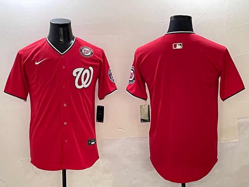 Men Washington Nationals Blank Red Game Nike 2025 MLB Jersey style 2->washington nationals->MLB Jersey